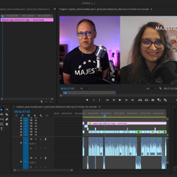 Edycja wideo podcastu / Подкаст — przykładowe portfolio freelancera w kategorii Obróbka wideo