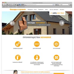 Rozwój strony docelowej „Fasady i dach” — przykładowe portfolio freelancera w kategorii Projektowanie stron internetowych