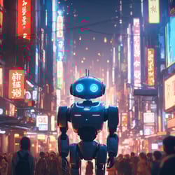 Robots in Neo Tokyo — example of a freelancer's portfolio in the category Illustrations & Drawings