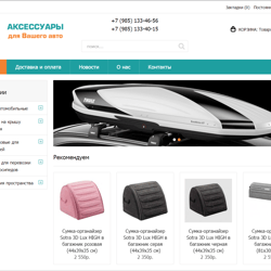 Интернет магазин автомобильные аксессуары — example of a freelancer's portfolio in the category Web programming