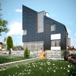 Dom prywatny w Moskwie — przykładowe portfolio freelancera w kategorii Projekty architektoniczne