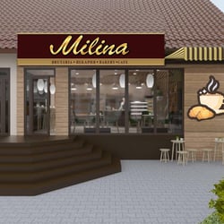 Milina -магазин пекарня — пример работы портфолио фрилансера в категории Дизайн интерьеров