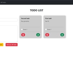 Lista zadań — aplikacja React — przykładowe portfolio freelancera w kategorii Programowanie stron internetowych