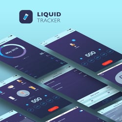 Liquid Tracker Mobile Application — przykładowe portfolio freelancera w kategorii Projektowanie interfejsów