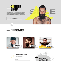 Barberzop — przykładowe portfolio freelancera w kategorii Projektowanie stron internetowych