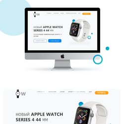 Дизайн Landing Page — приклад роботи портфоліо фрілансера в категорії Дизайн сайтів