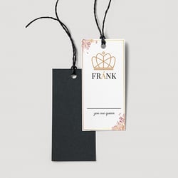 FRANK | Сlothing tag design — пример работы портфолио фрилансера в категории Полиграфический дизайн