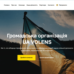 Website of a public organization — example of a freelancer's portfolio in the category Website Development