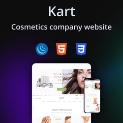 'Kart' cosmetics store — example of a freelancer's portfolio in the category Online Stores & E-commerce