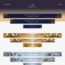 of FESHEMEBELNY. Information banners — example of a freelancer's portfolio in the category Banners