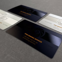 Візитка pro-mining service — example of a freelancer's portfolio in the category Business card design