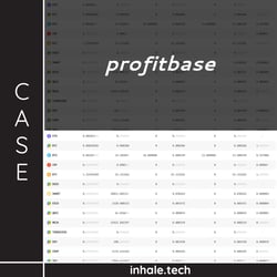 2018.11 Агрегатор криптотранзакций PROFITBASE.IO — пример работы портфолио фрилансера в категории Blockchain