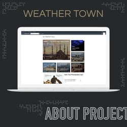 The WeatherTown Project — example of a freelancer's portfolio in the category HTML and CSS