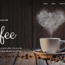 Strona główna Coffee — przykładowe portfolio freelancera w kategorii Programowanie stron internetowych