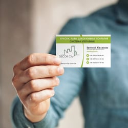 дизайн визитки — przykładowe portfolio freelancera w kategorii Projektowanie dla poligrafii