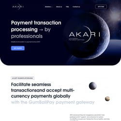 Akari — приклад роботи портфоліо фрілансера в категорії HTML та CSS верстання