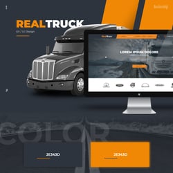 The Real Truck — example of a freelancer's portfolio in the category Web design