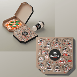 Packaging Box Design for Pizza — example of a freelancer's portfolio in the category Package design
