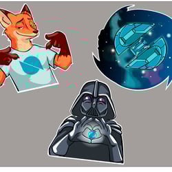 Стикеры — przykładowe portfolio freelancera w kategorii Ilustracje i rysunki