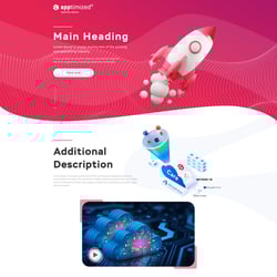 Apptymized — przykładowe portfolio freelancera w kategorii Projektowanie stron internetowych