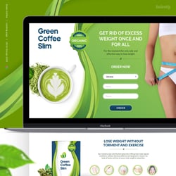 Green Coffee — example of a freelancer's portfolio in the category Web design