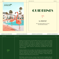 Reistat Brandbook - part 1 — example of a freelancer's portfolio in the category Corporate Style