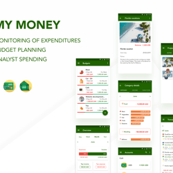 My Money app — przykładowe portfolio freelancera w kategorii Projektowanie aplikacji mobilnych