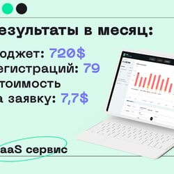 SaaS сервис — приклад роботи портфоліо фрілансера в категорії Контекстна реклама