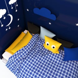 3D model of child bed — example of a freelancer's portfolio in the category 3D modeling and visualization