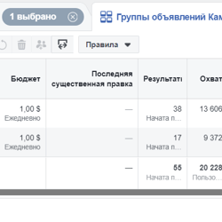 Запуск и настройка таргетированной рекламы — пример работы портфолио фрилансера в категории Продвижение в социальных сетях (SMM)