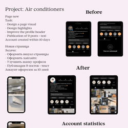 Creating an Instagram page — example of a freelancer's portfolio in the category Social Media Page Design