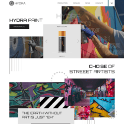 Design online store of paints | Hydrapaint.pl — example of a freelancer's portfolio in the category Web design