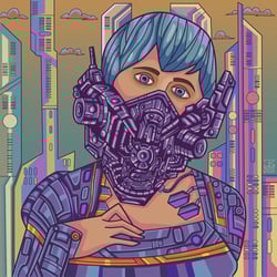 Киберпанк — przykładowe portfolio freelancera w kategorii Ilustracje i rysunki