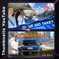 YouTube video cover Thumbnails Preview — example of a freelancer's portfolio in the category Banners