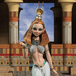 The Queen of Egypt. Cleo – The Queen of Egypt. — example of a freelancer's portfolio in the category 3D modeling