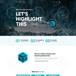 Asterisk Media PR-agency — example of a freelancer's portfolio in the category Website Development