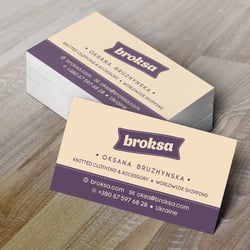 wizytówka — przykładowe portfolio freelancera w kategorii Projektowanie wizytówek
