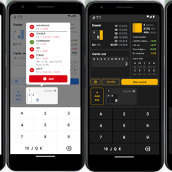 The Blackjack Wizard App — example of a freelancer's portfolio in the category Hybrid Mobile Apps
