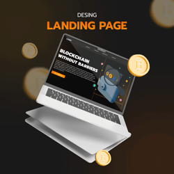 Landing page для криптовалютного сайту для трйдінгу — приклад роботи портфоліо фрілансера в категорії Дизайн сайтів