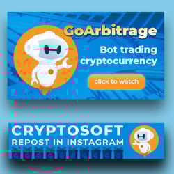 Baner do arbitrażu boty handlu kryptowalutami — przykładowe portfolio freelancera w kategorii Banery