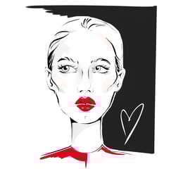 Fashion sketch portrait — example of a freelancer's portfolio in the category Illustrations & Drawings