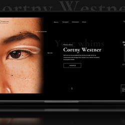 Сortny Western — пример работы портфолио фрилансера в категории Дизайн сайтов