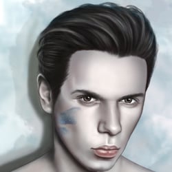 цифровой портрет — przykładowe portfolio freelancera w kategorii Ilustracje i rysunki