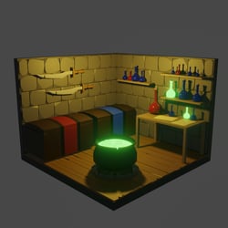 The Wich Hall — example of a freelancer's portfolio in the category 3D Modeling