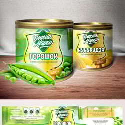 Дизайн етикетки консервованих продуктів — приклад роботи портфоліо фрілансера в категорії Дизайн упакування