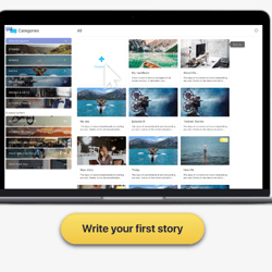 StoryTold — przykładowe portfolio freelancera w kategorii Układ HTML i CSS