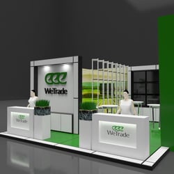 WeTrade - expostand — пример работы портфолио фрилансера в категории Дизайн выставочных стендов