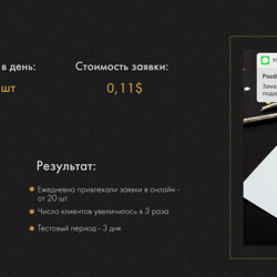 Подарочные боксы — example of a freelancer's portfolio in the category Contextual advertising