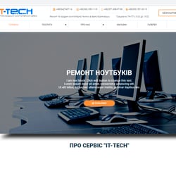 Creation of pages — example of a freelancer's portfolio in the category Website Development