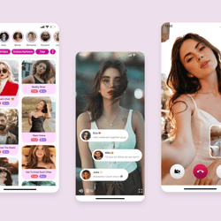Dating App — приклад роботи портфоліо фрілансера в категорії Дизайн мобільних додатків